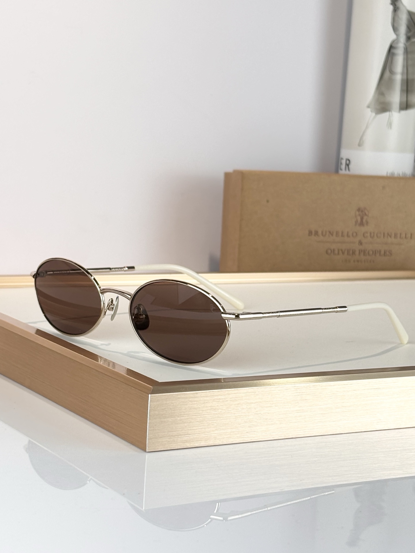 ToP quality Round Frame Brunello Cucinelli & Oliver 