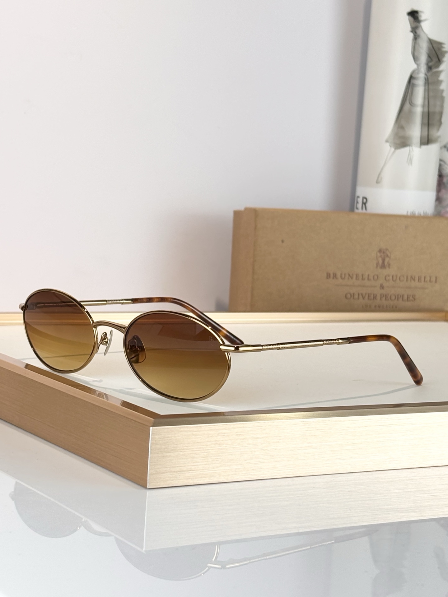 ToP quality Round Frame Brunello Cucinelli & Oliver 