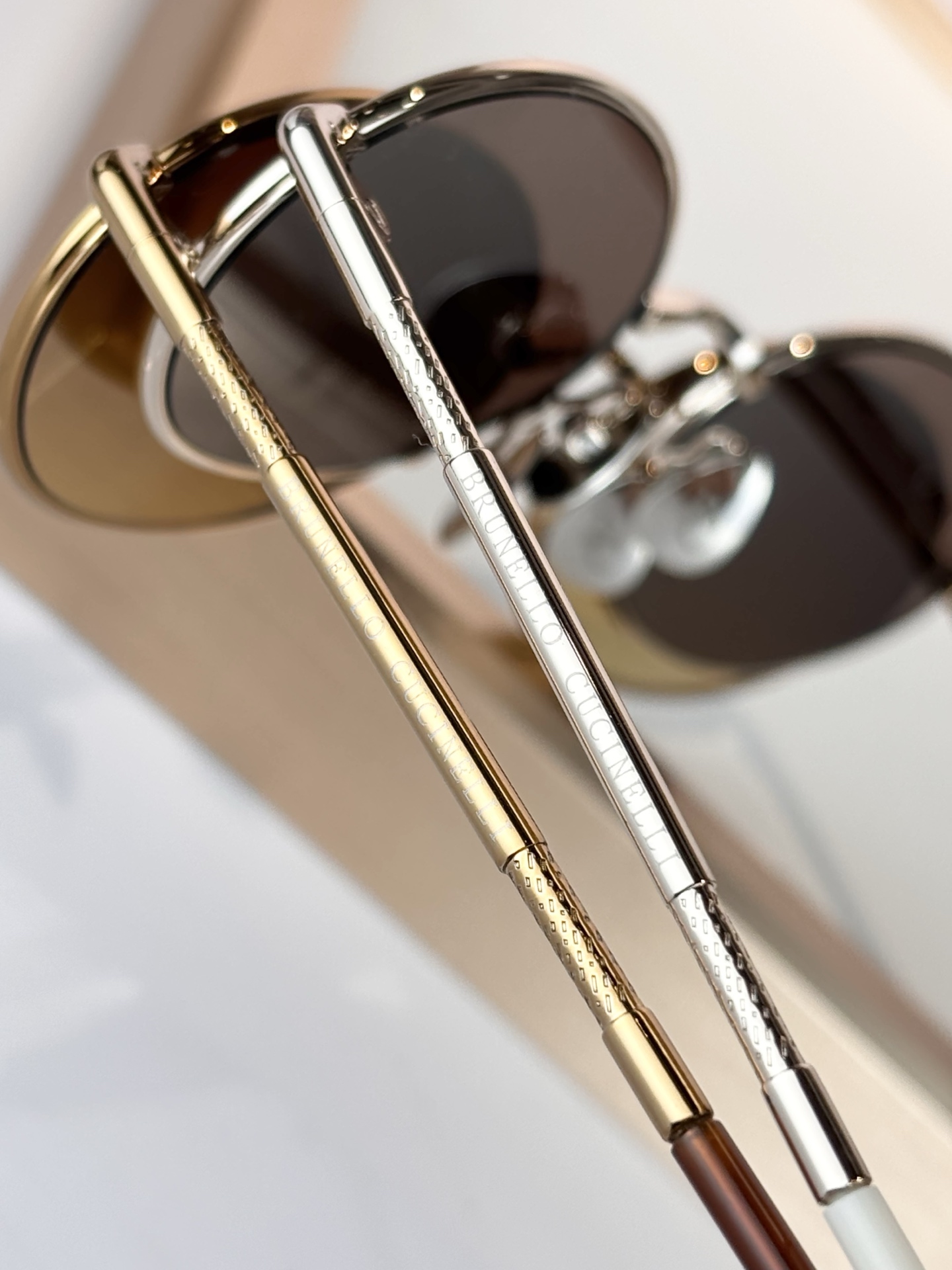 ToP quality Round Frame Brunello Cucinelli & Oliver 