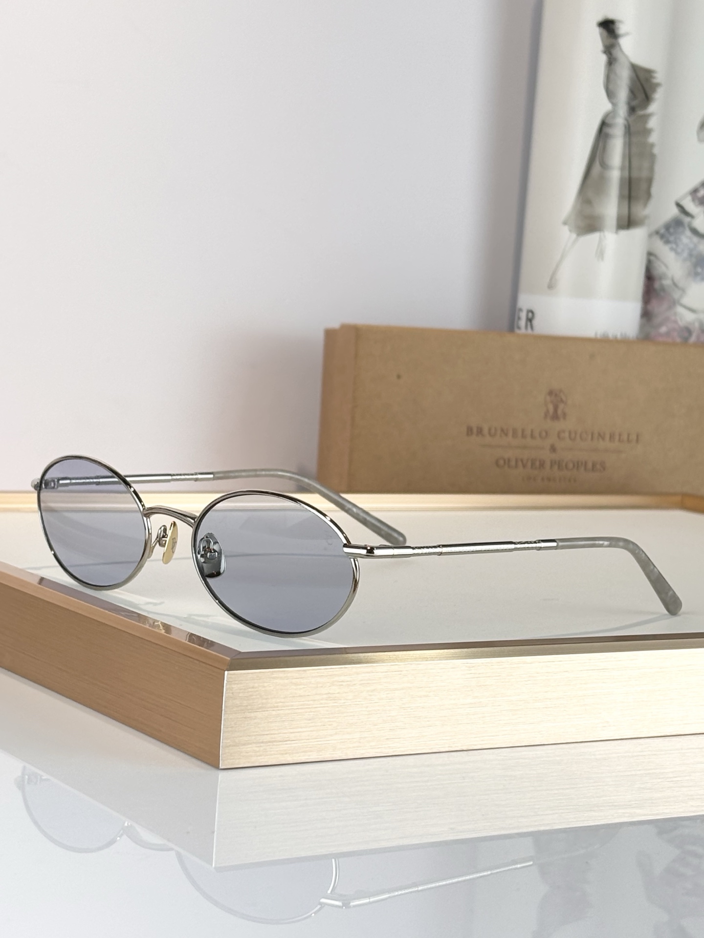 ToP quality Round Frame Brunello Cucinelli & Oliver 