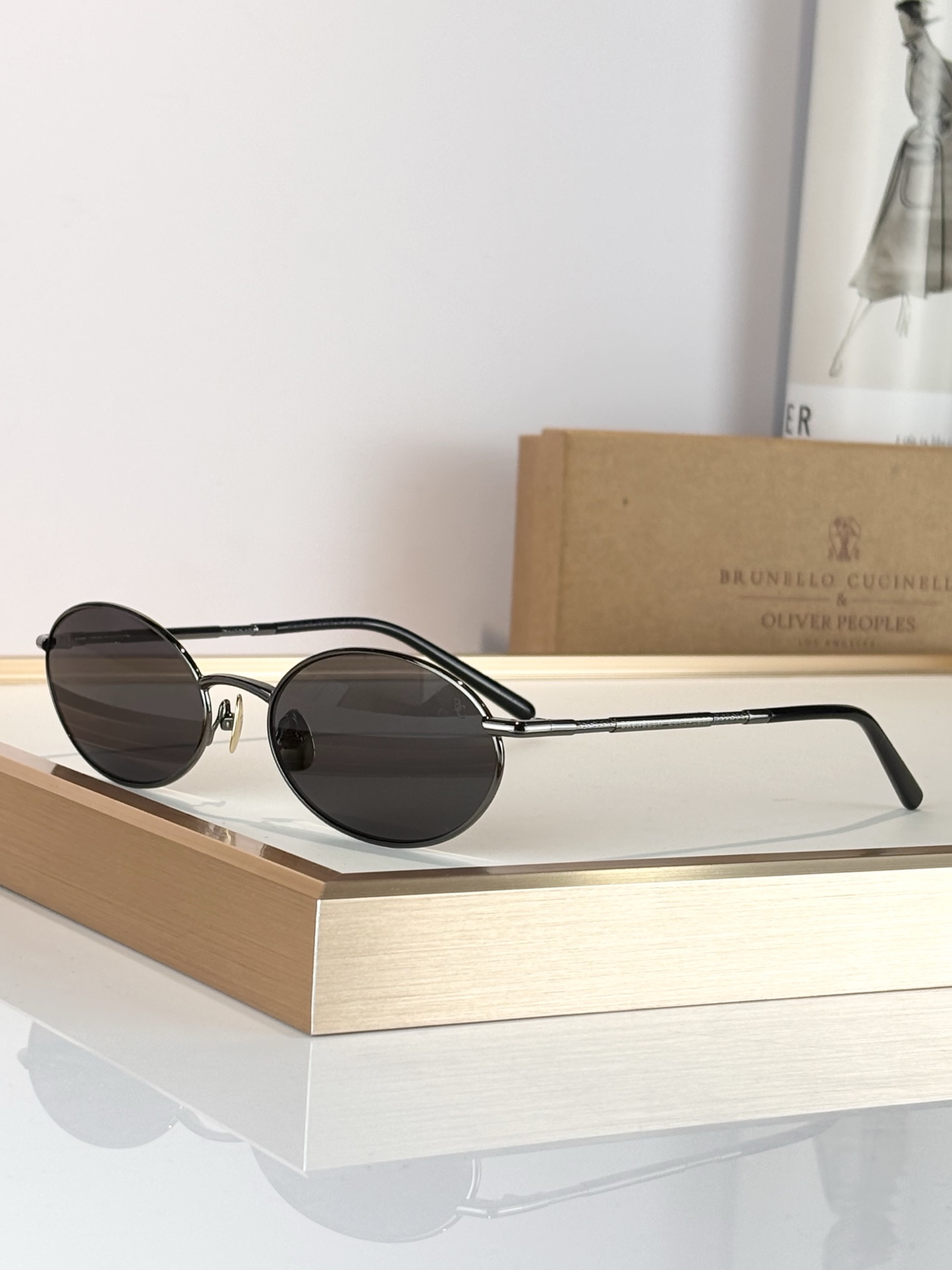 ToP quality Round Frame Brunello Cucinelli & Oliver 