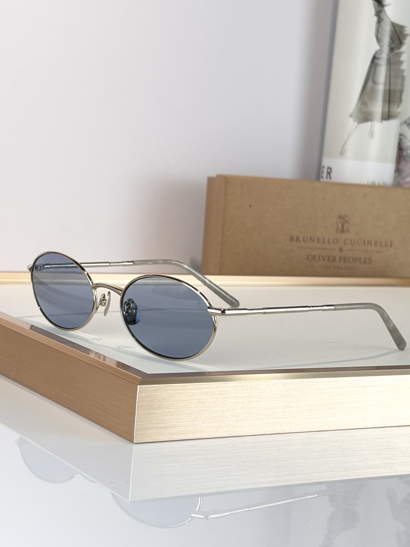 ToP quality Round Frame Brunello Cucinelli & Oliver 