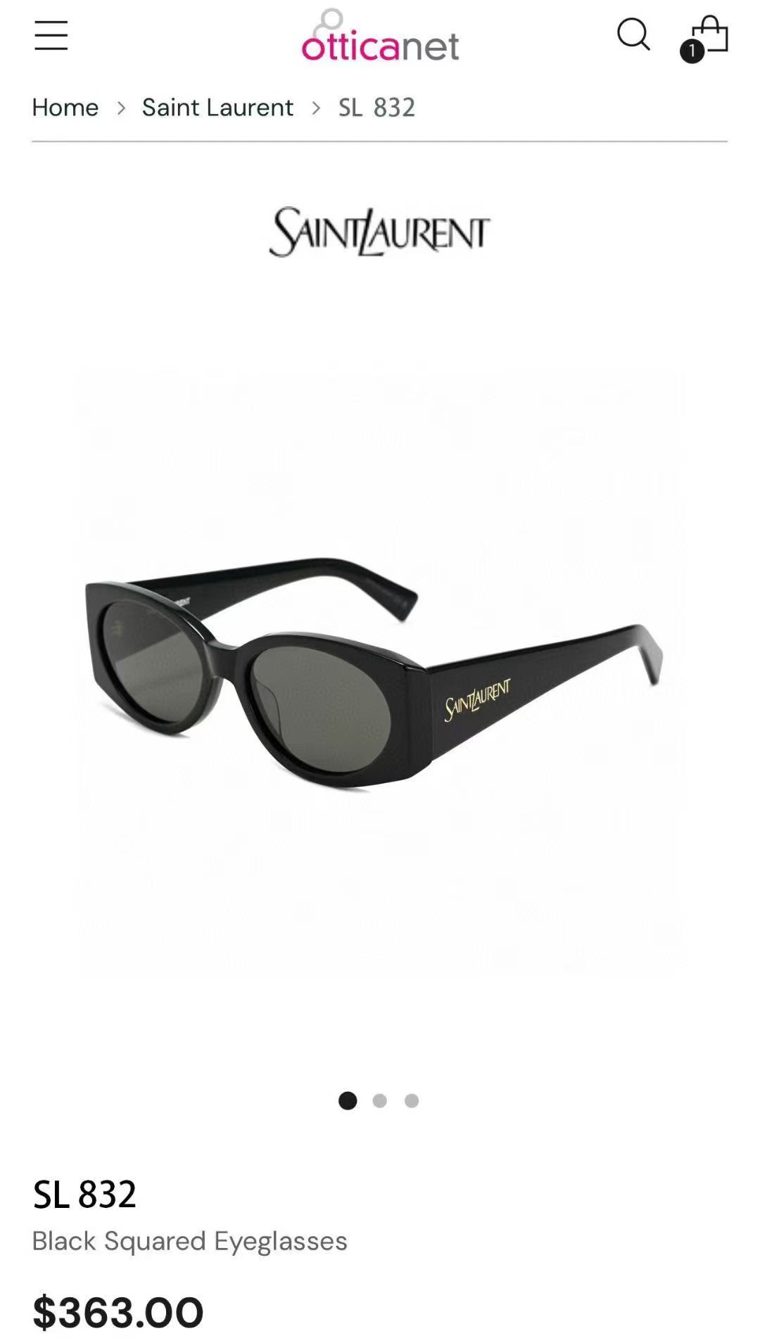 SAINT LAUREN*MOD:SL831size：54口17-140