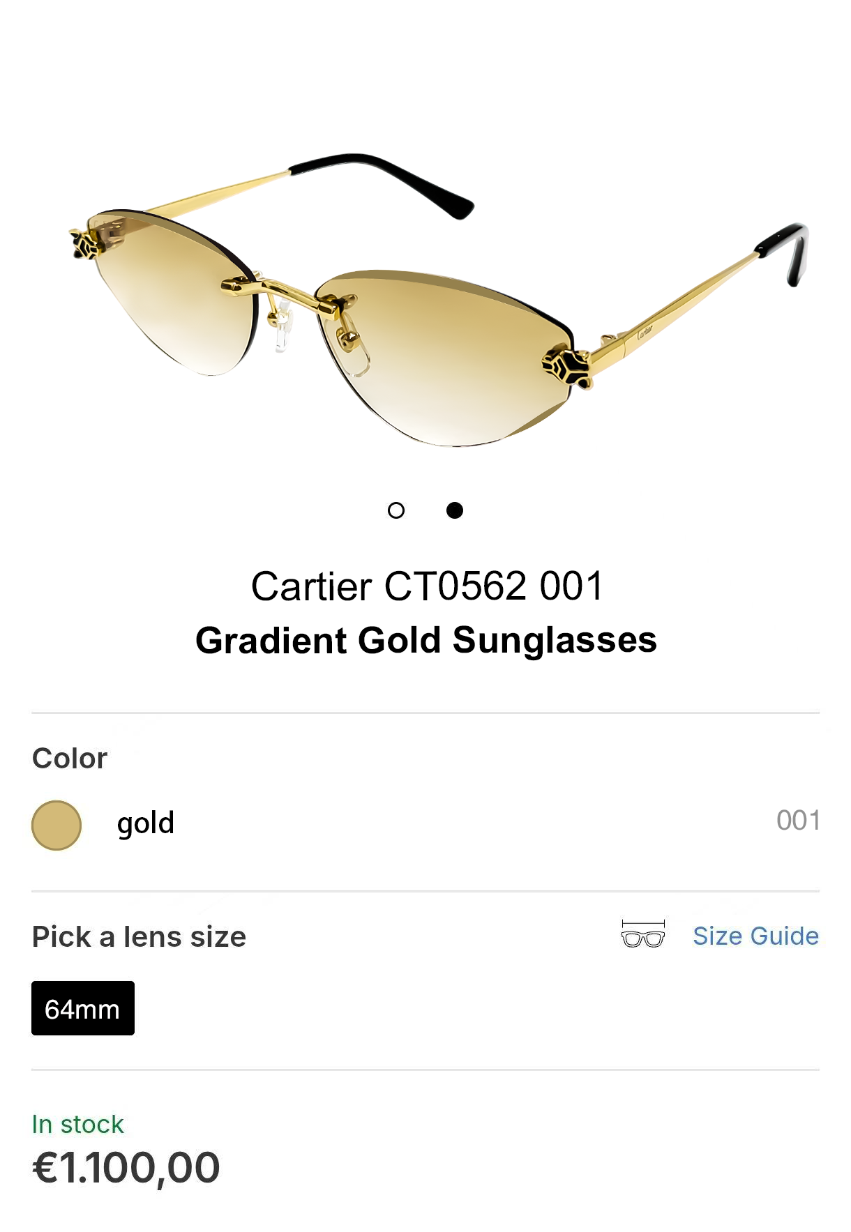 Cartie*MOD：CT0562Size：64口19-140