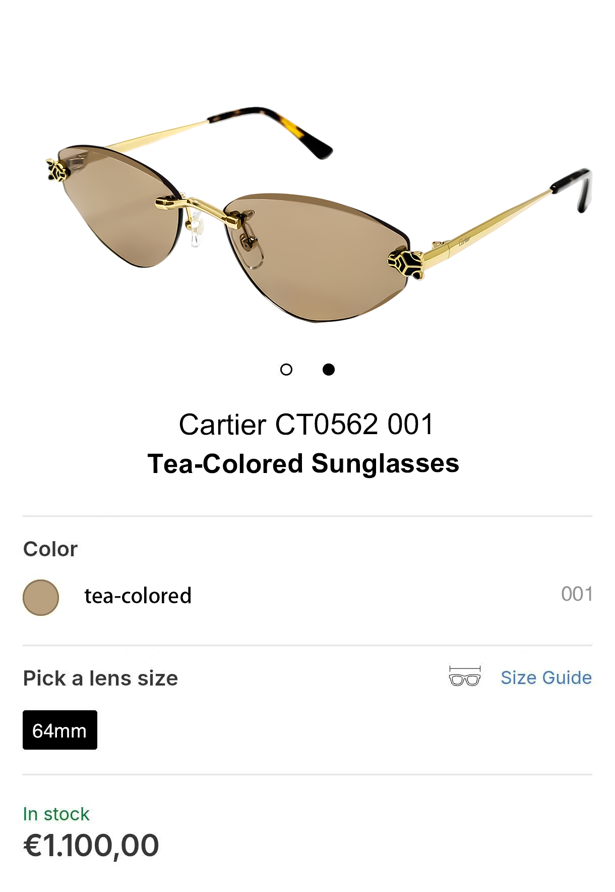 Cartie*MOD：CT0562Size：64口19-140