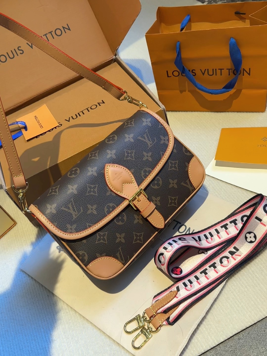 Louis Vuitton Crossbody & Shoulder Bags Embroidery Weave