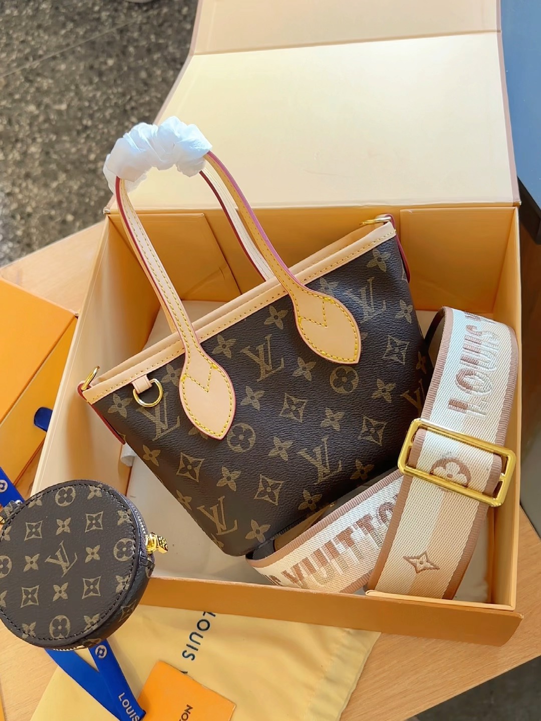 Louis Vuitton LV Neverfull Bags Handbags Weave