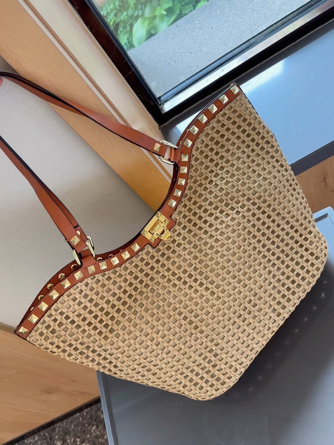 Valentino Bags Handbags Openwork Straw Woven