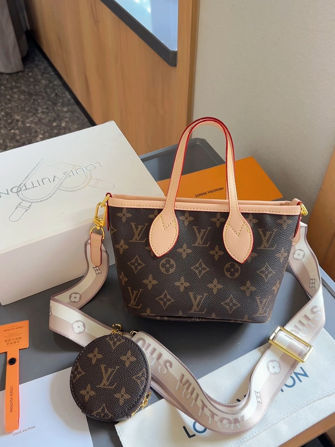 High Quality Customize
 Louis Vuitton LV Neverfull Bags Handbags Weave