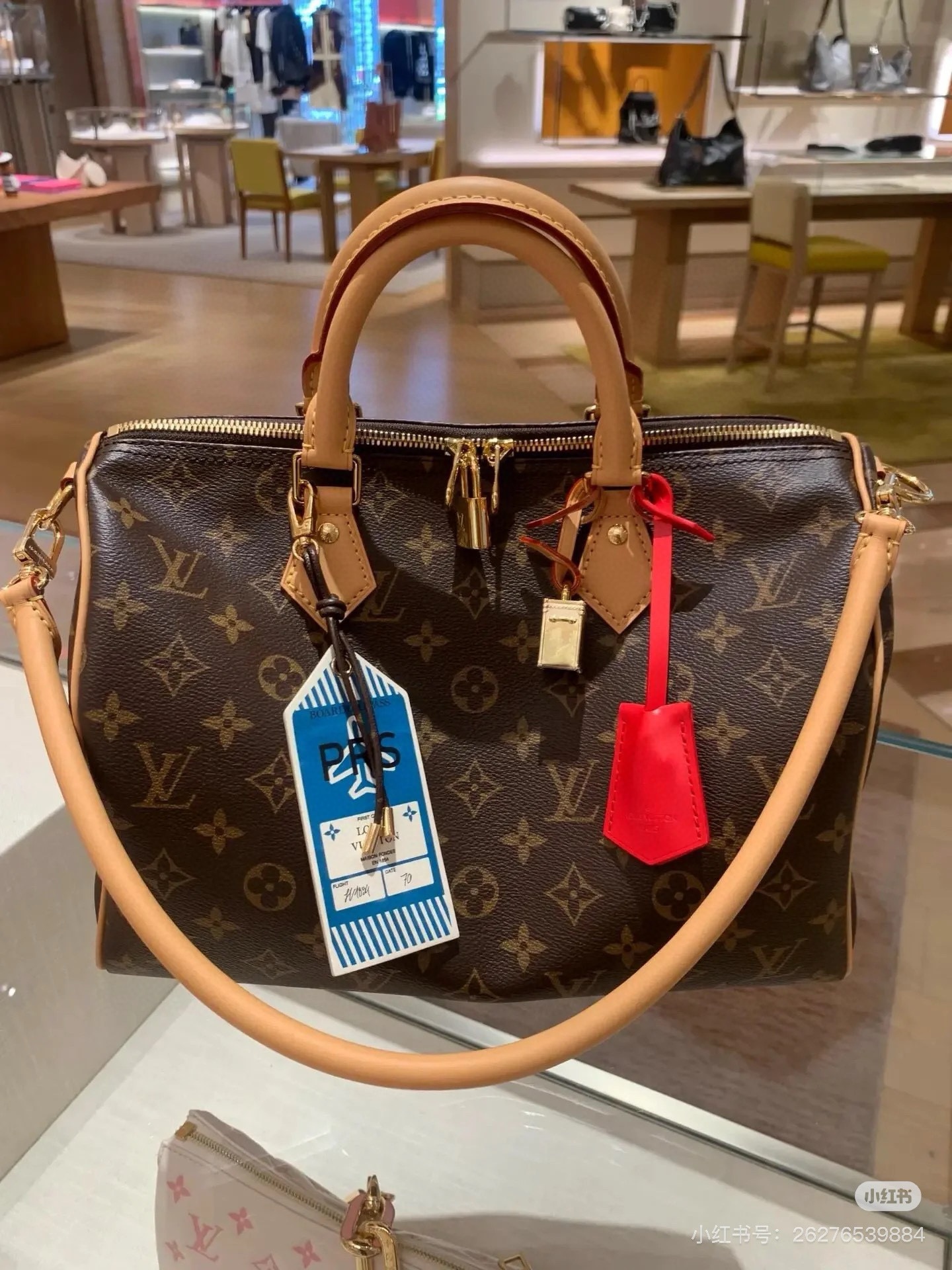 Lv new Spedy 30 soft dark Boston The Kro heart chain is so cool - 图片 2