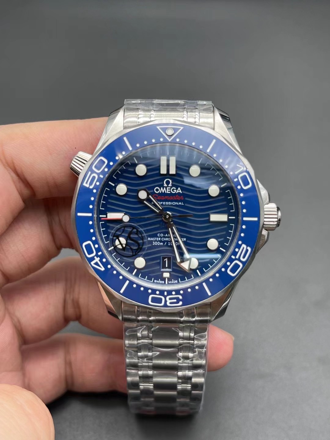 Entrega real, reloj mecánico automático Omega Seamaster para hombre.