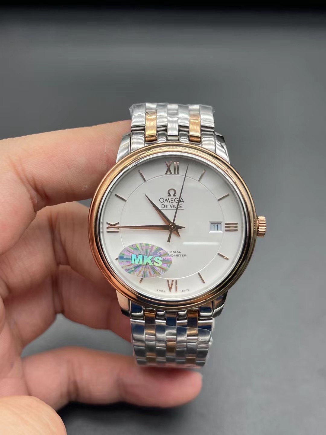 Reloj automático Omega mariposa para hombre.