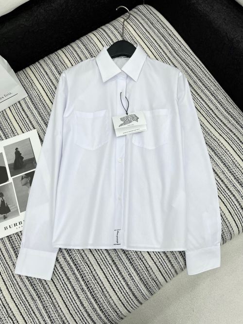 Alexander Wang 2025 White Printed Lapel Shirt,Classic, Versatile Style 1 Alexander Wang 2025 White Printed Lapel Shirt,Classic, Versatile Style