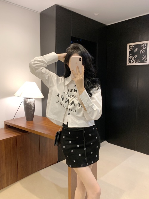 Chanel Printed Button-Down Shirt - Spring Collection 1 Chanel Printed Button-Down Shirt - Spring Collection
