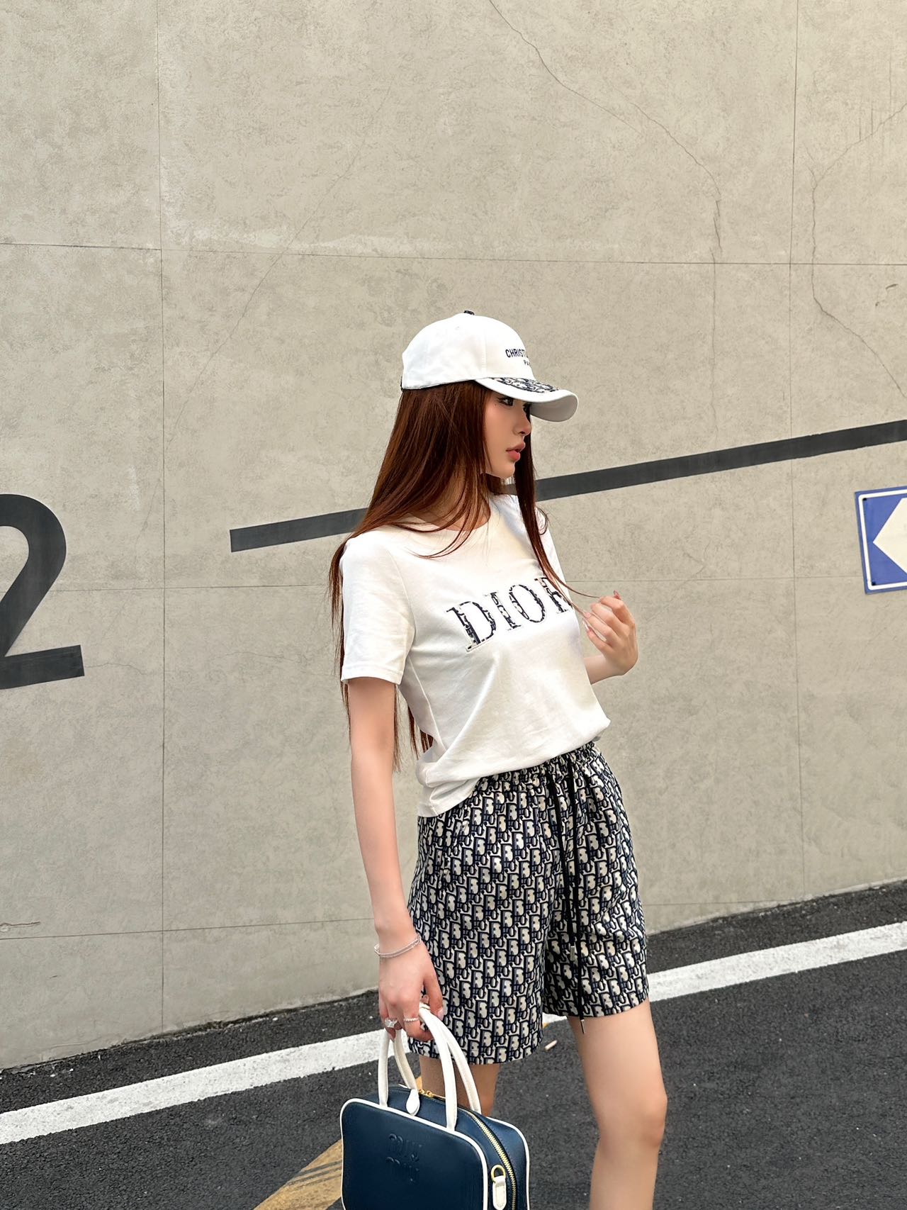 Dior 2025SS Monogram T-Shirt Shorts Set, Luxury Fashion and High Quality