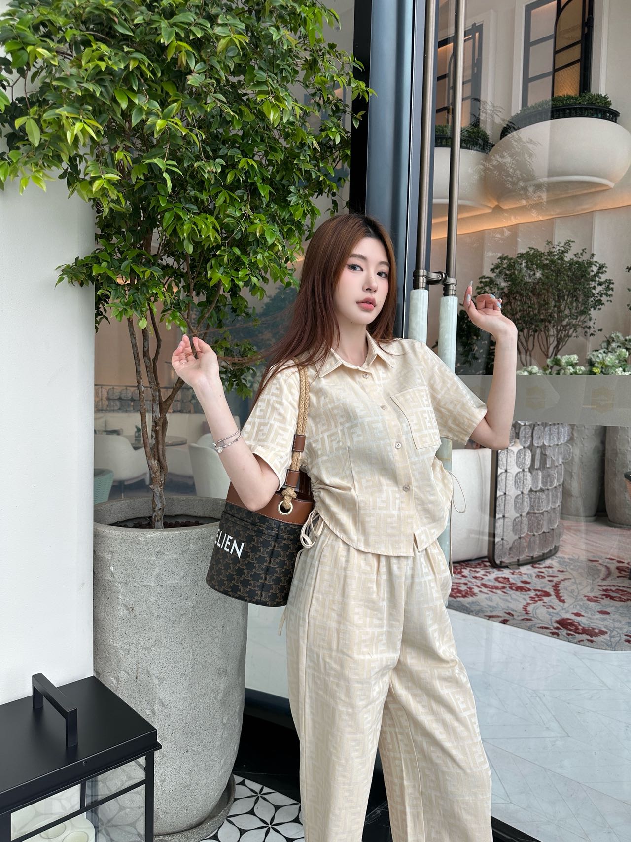 Fendi Women's Co-ord Set: Classic, Chic, and Effortlessly Stylish 1 i1746964832776 7342 0 0