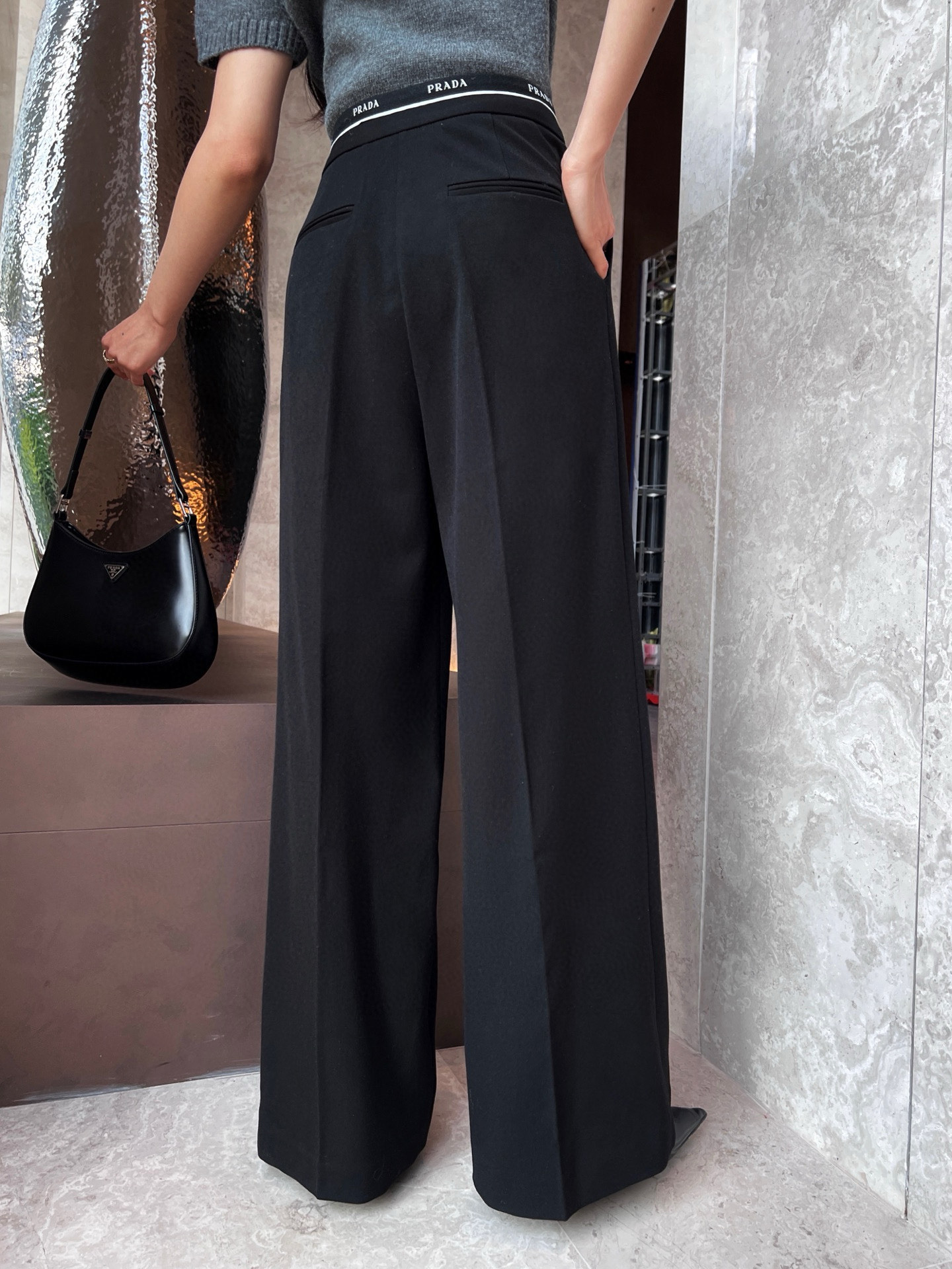 Elegant Wide Leg Wool Pants with Logo Waistband for Versatile Styling 8 i1747837232416 1041 0 7