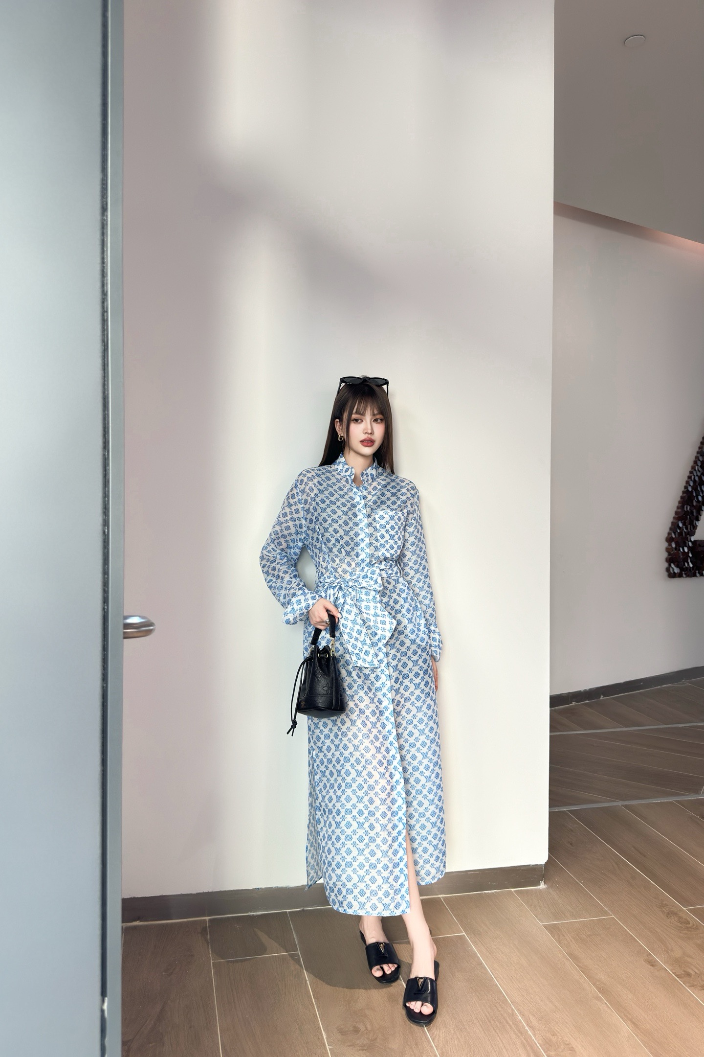 Louis Vuitton 2025SS Printed Shirt Dress - Elegant, Refined, and Comfortable