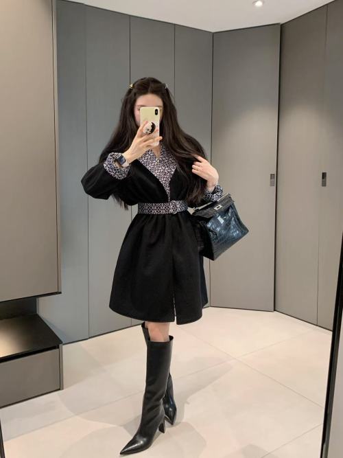 Loewe Inspired Double-Faced Woolen Coat with Belt - New Autumn/Winter Collection 1 Loewe Inspired Double-Faced Woolen Coat with Belt - New Autumn/Winter Collection
