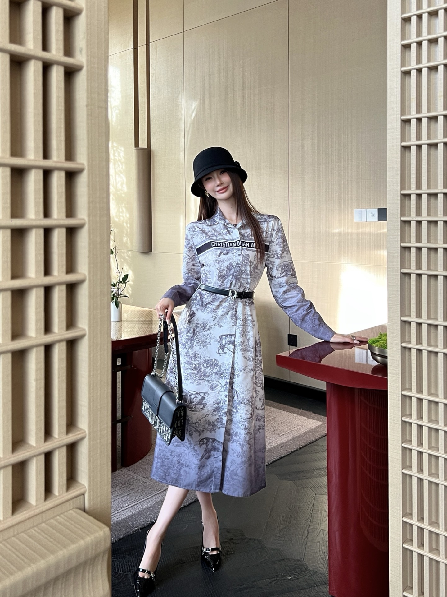 DIO* Letter Gradient Pattern Dress With Belt - Exclusive Design 8 i1755964904805 491 0 7