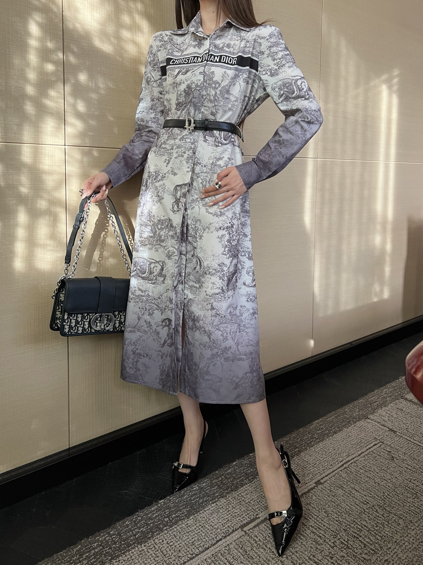 DIO* Letter Gradient Pattern Dress With Belt - Exclusive Design 9 i1755964925291 7891 0 8