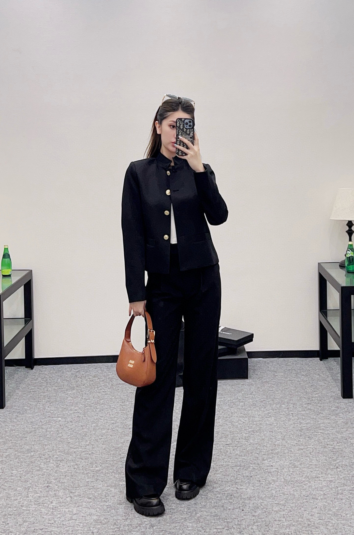 Louis Vuitton Women's Black Wool Suit Set Slim Fit Formal Occasion 2 i1756652533680 22 0 1