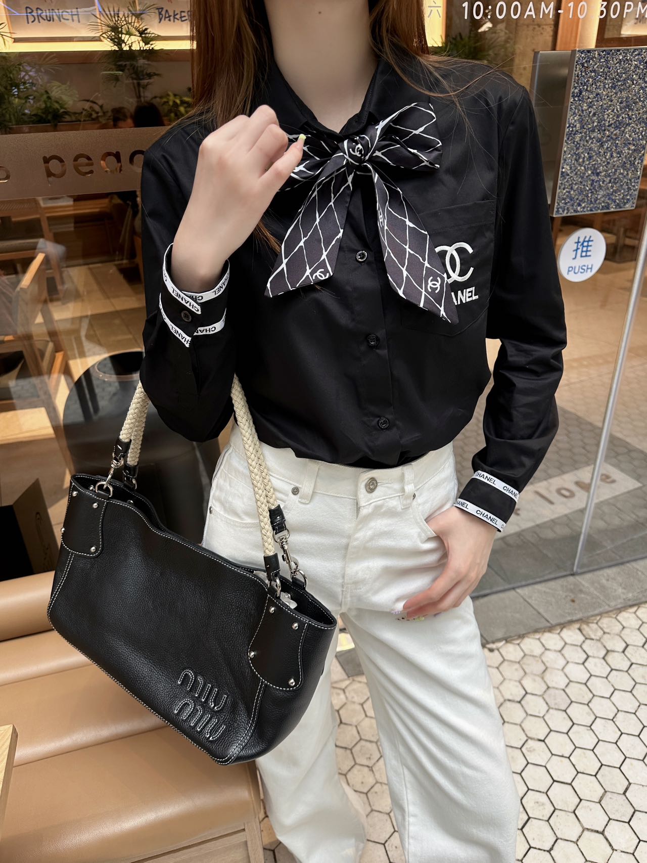 Chanel 2025FW Trendy Blouse Classic Style with Scarf - Must-Have Item 5 i1757516935511 3102 0 4