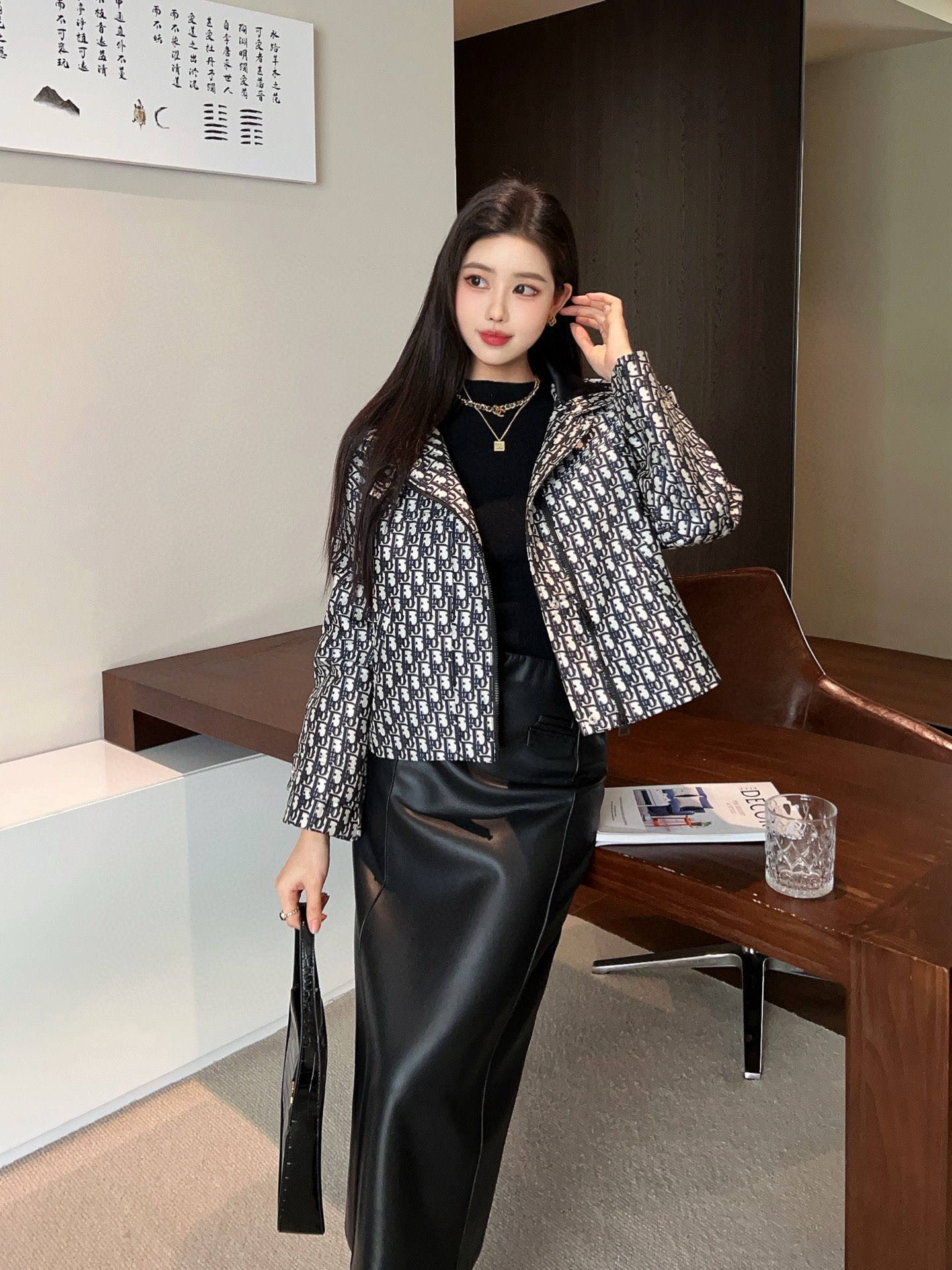 Dior Oblique Pattern Hooded Jacket, Classic and Fashionable Design 5 i1757605959982 1247 0 4