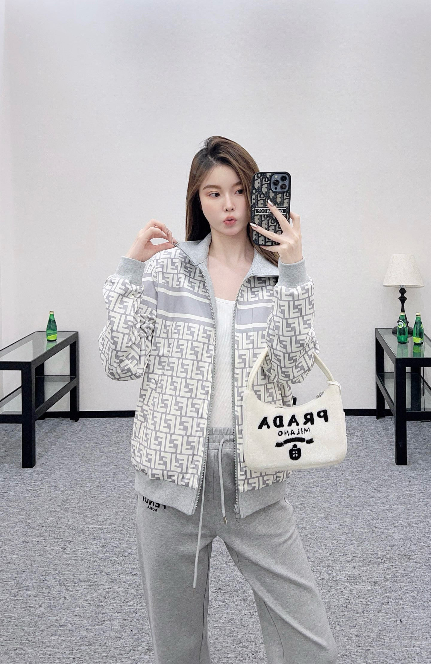 Fendi 2025FW Double-Sided Jacket Set - Slim Fit, Elegant Fashion 1 i1758035480911 6402 0 0