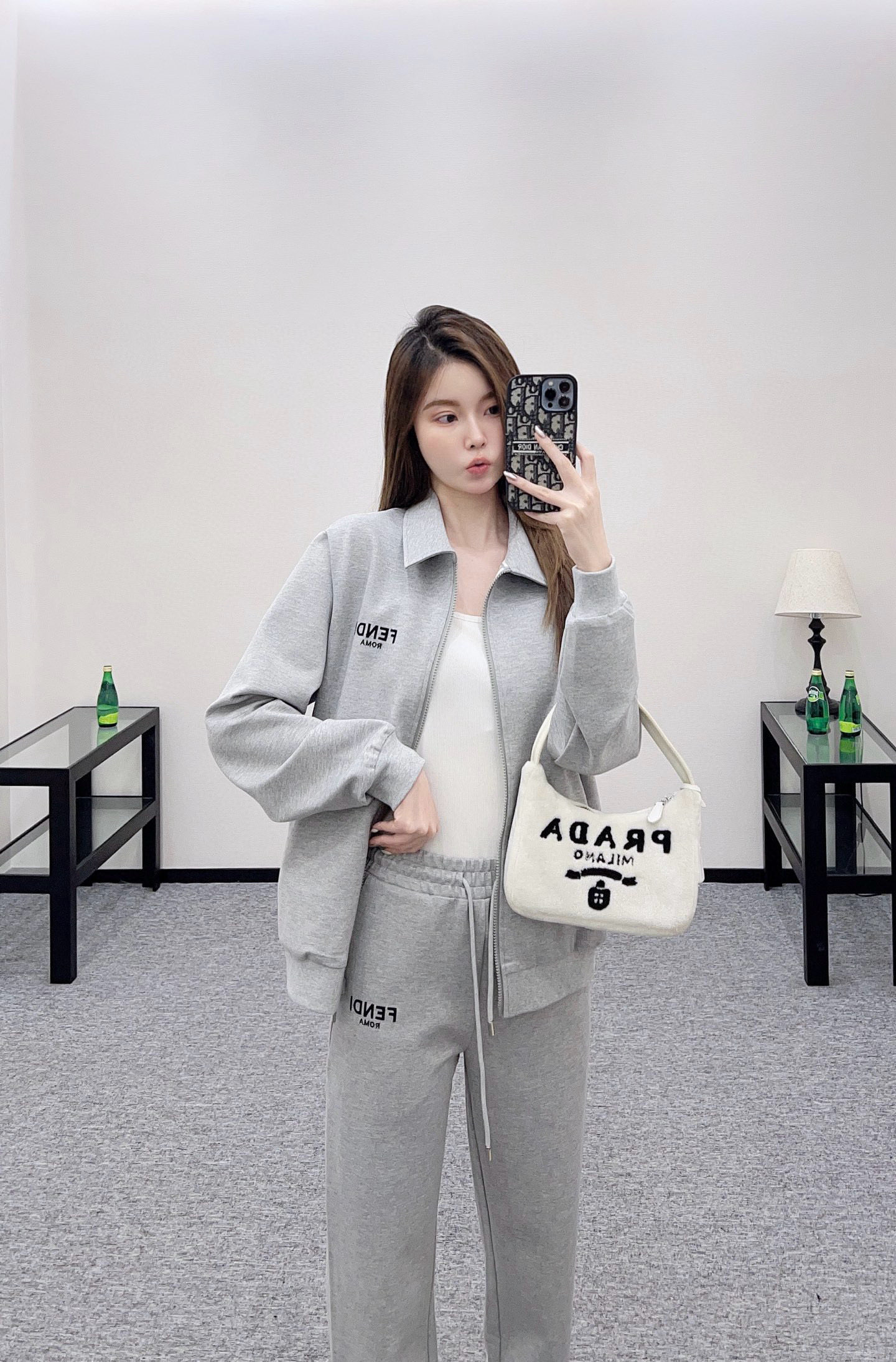 Fendi 2025FW Double-Sided Jacket Set - Slim Fit, Elegant Fashion 4 i1758035480918 810 0 3