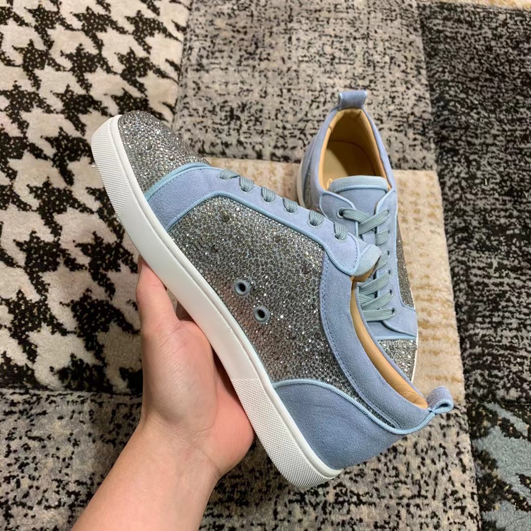 Cl Gris transparente Precio de fábrica 250christian louboutin (CL zapatos inferiores rojos) serie de