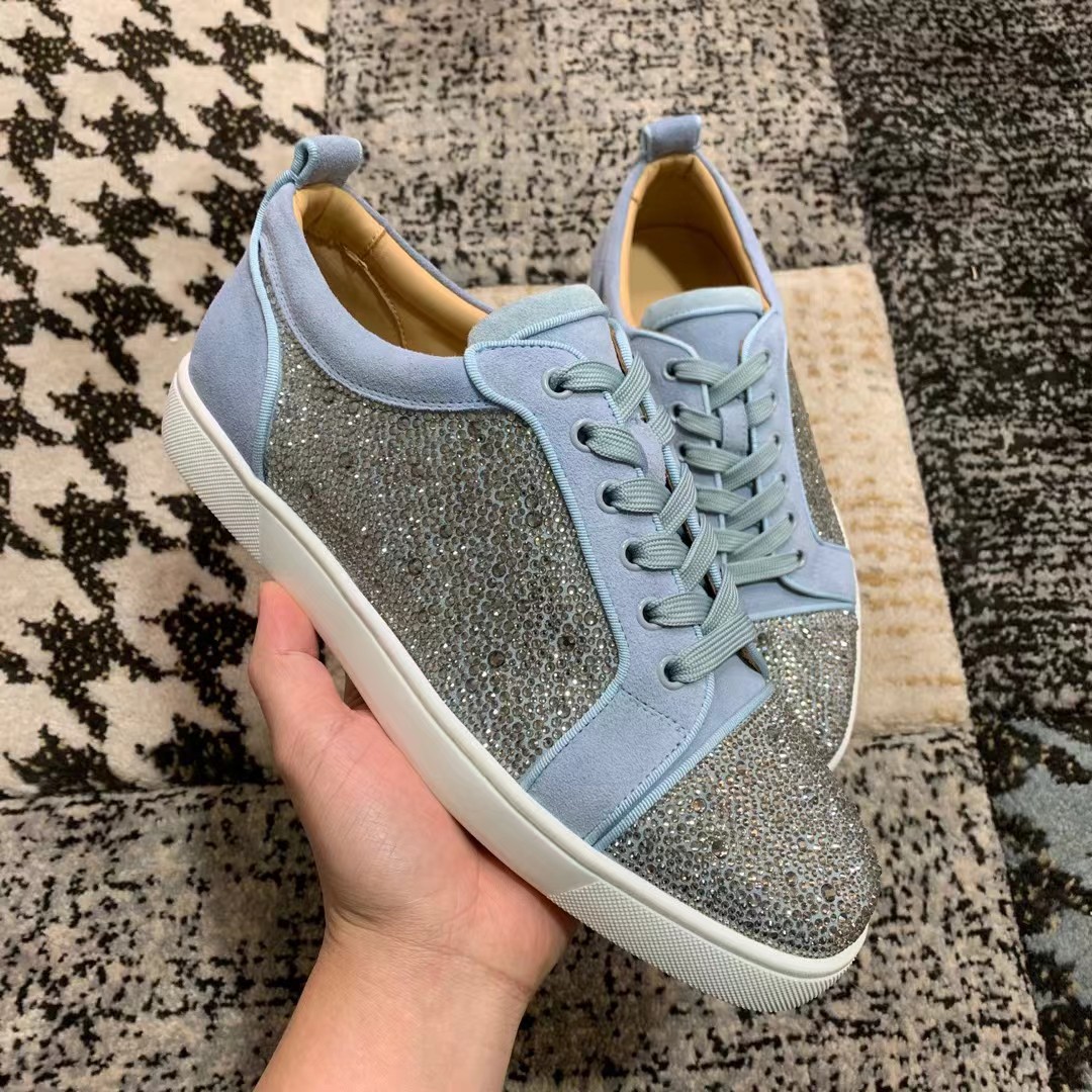 Cl Gris transparente Precio de fábrica 250christian louboutin (CL zapatos inferiores rojos) serie de