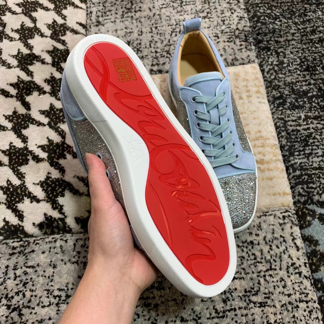 Cl Gris transparente Precio de fábrica 250christian louboutin (CL zapatos inferiores rojos) serie de