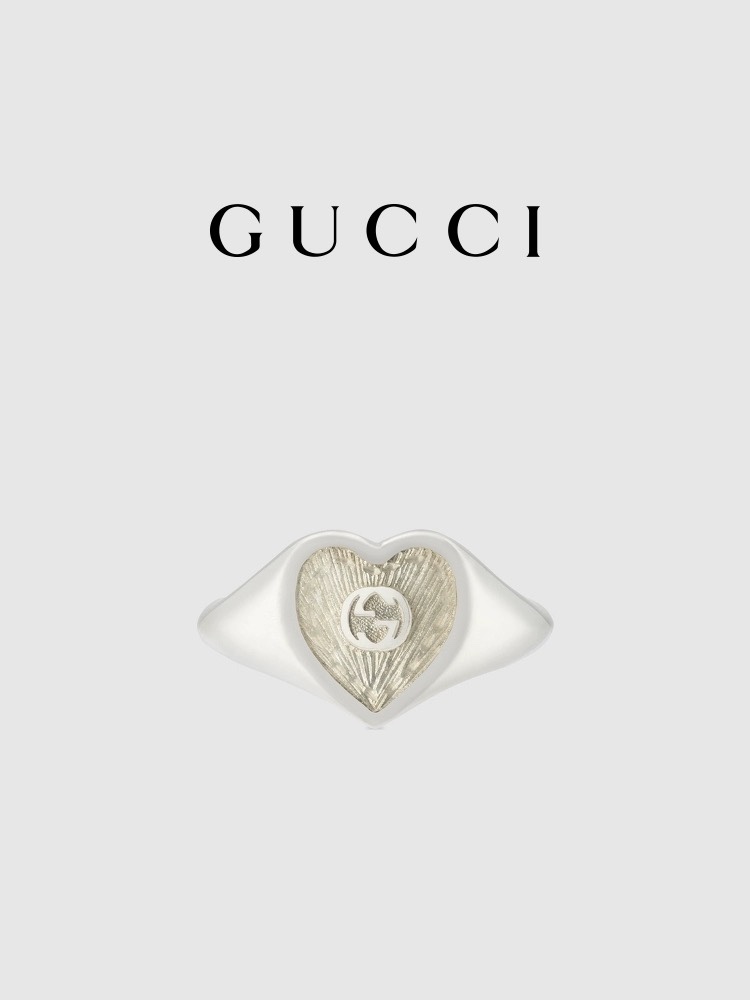 NO:106496,[New style] GUCCI Gucci Heart Interlocking Double G Ring, Elements, Gucci, Gucci, Ring19860909[新款]GUCCI古驰Gucci Heart互扣式双G戒指,饰品精品,gucci,gucci,ring,Jewelry
