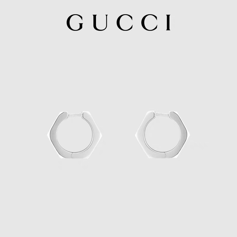 最新款式GUCCI古驰商标刻花耳环 6