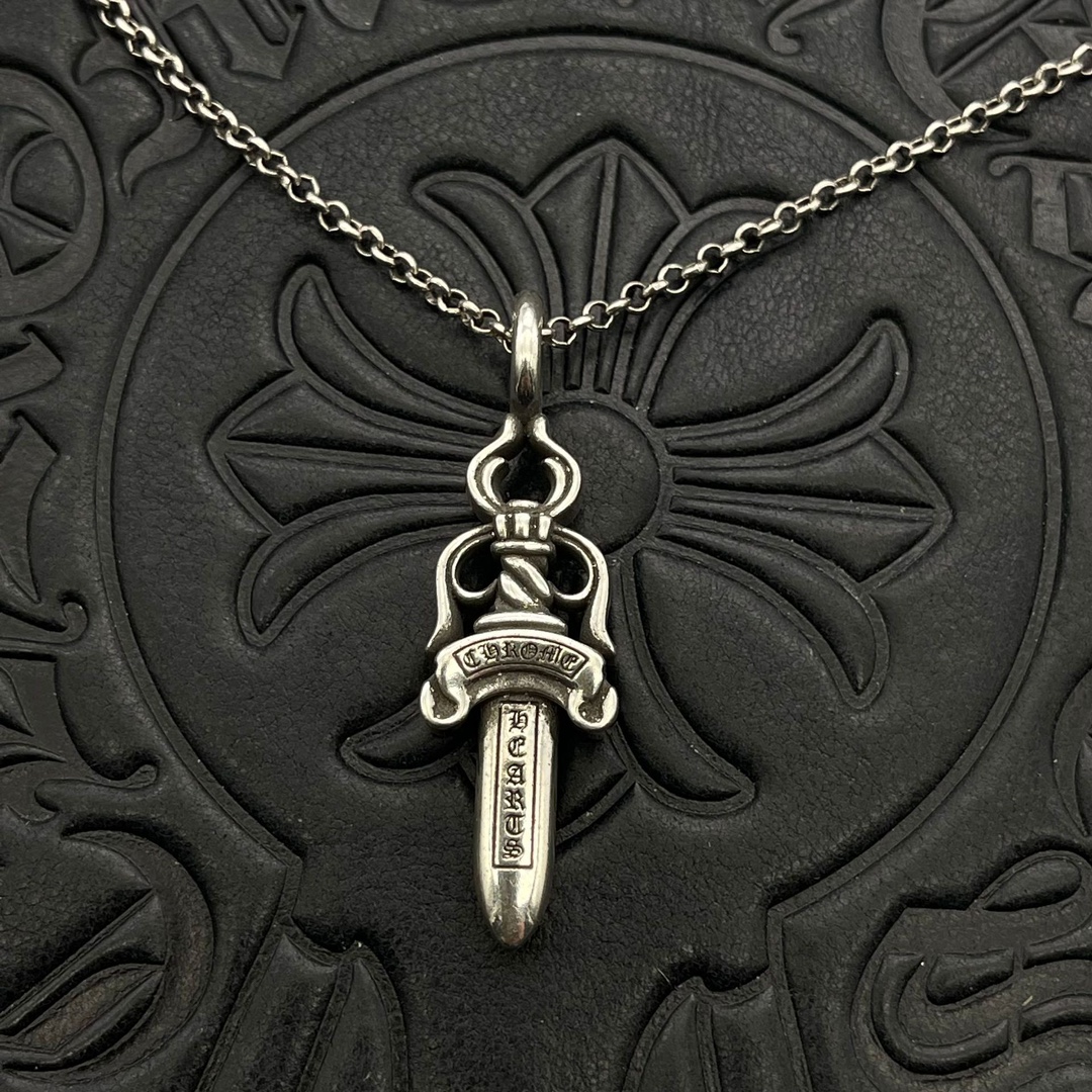 CH潮牌クローゼットネックレス - 男女兼用のシンプルな単環デザイン