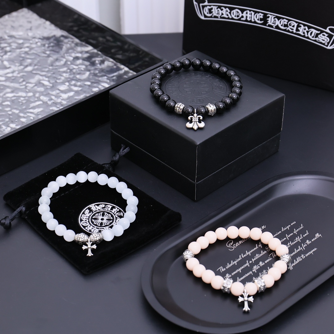 NO:109456,Too handsome and exciting the latest model Croxin, no explosion, factory direct sales, original one-to-one reproduction, Croxin retro bracelet, jewelry boutique, chrome hearts19860909太帅爆了最新款克罗心 不爆不发 厂家直销 原版一比一复刻 克罗心复古手串,饰品精品,chrome hearts,Jewelry
