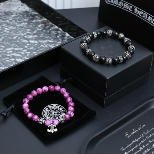 Chrome Hearts Beaded Bracelet with Sterling Silver Accents