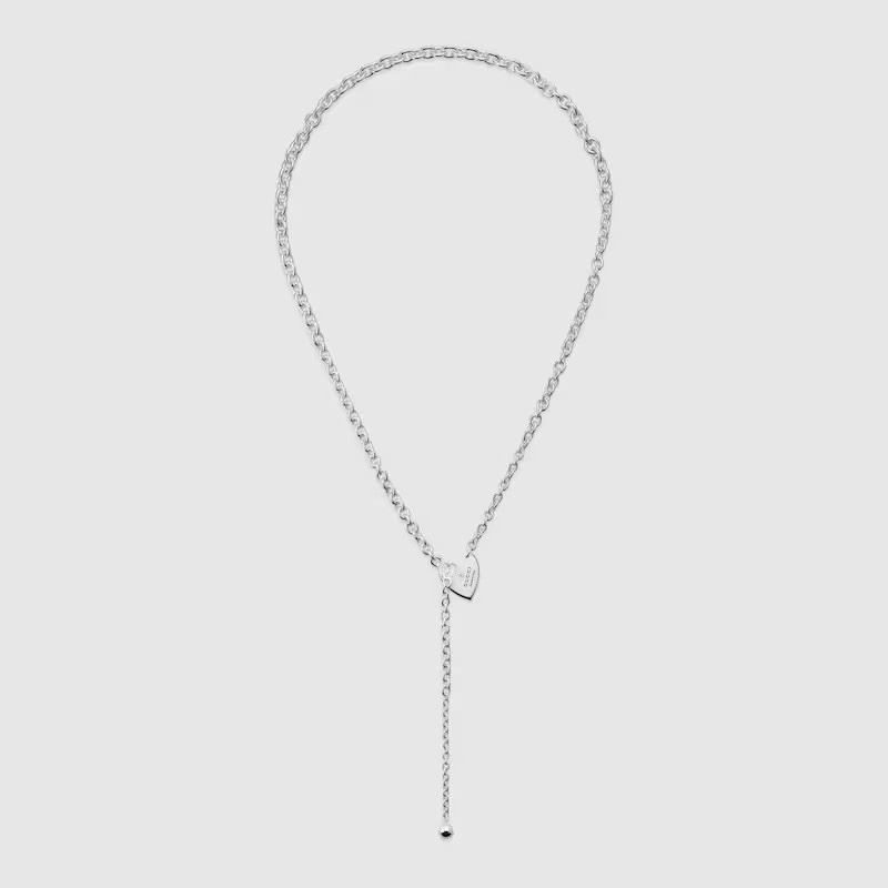 NO:112822,Cabinet silver heart shaped glossy hollow pendant trademark women's necklace, jewelry boutique, necklace19860909柜银心形亮面镂空吊坠商标女项链,饰品精品,necklace,Jewelry