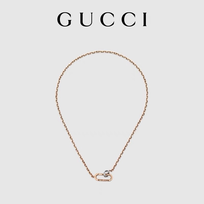 NO:105685,Rose gold color [Chinese Valentine's Day gift] GUCCI Gucci Link to Love series chain rose gold necklace, jewelry boutique, gucci, gucci, necklace19860909玫瑰金颜色[七夕礼物]GUCCI古驰Gucci Link to Love系列链条玫瑰金项链,饰品精品,gucci,gucci,necklace,Jewelry