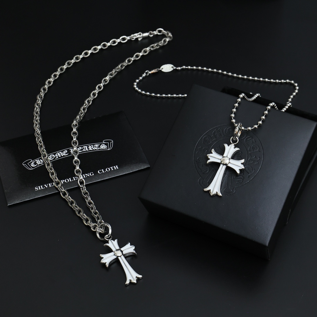 NO:115526,Letter chain, round bead chain, too handsome, the latest model of Croxin, no explosion, factory direct sales, original one-to-one reproduction, Croxin retro necklace, jewelry boutique, chrome hearts, necklace19860909字母链 圆珠链 太帅爆了最新款克罗心 不爆不发 厂家直销 原版一比一复刻 克罗心复古项链,饰品精品,chrome hearts,necklace,Jewelry