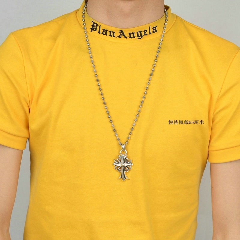 潮轩クロスデザインの復古朋克十字架大宝剣船錨ロックボーンチェーンネックレス