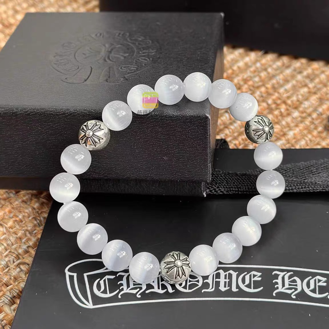 NO:107204,Croxin 25 spring and summer new cat eye simple fashion couple bracelet bracelet bracelet, jewelry boutique, chrome hearts, bracelet19860909克罗心25春夏新款猫眼石简约时尚情侣手串手环手链,饰品精品,chrome hearts,bracelet,Jewelry