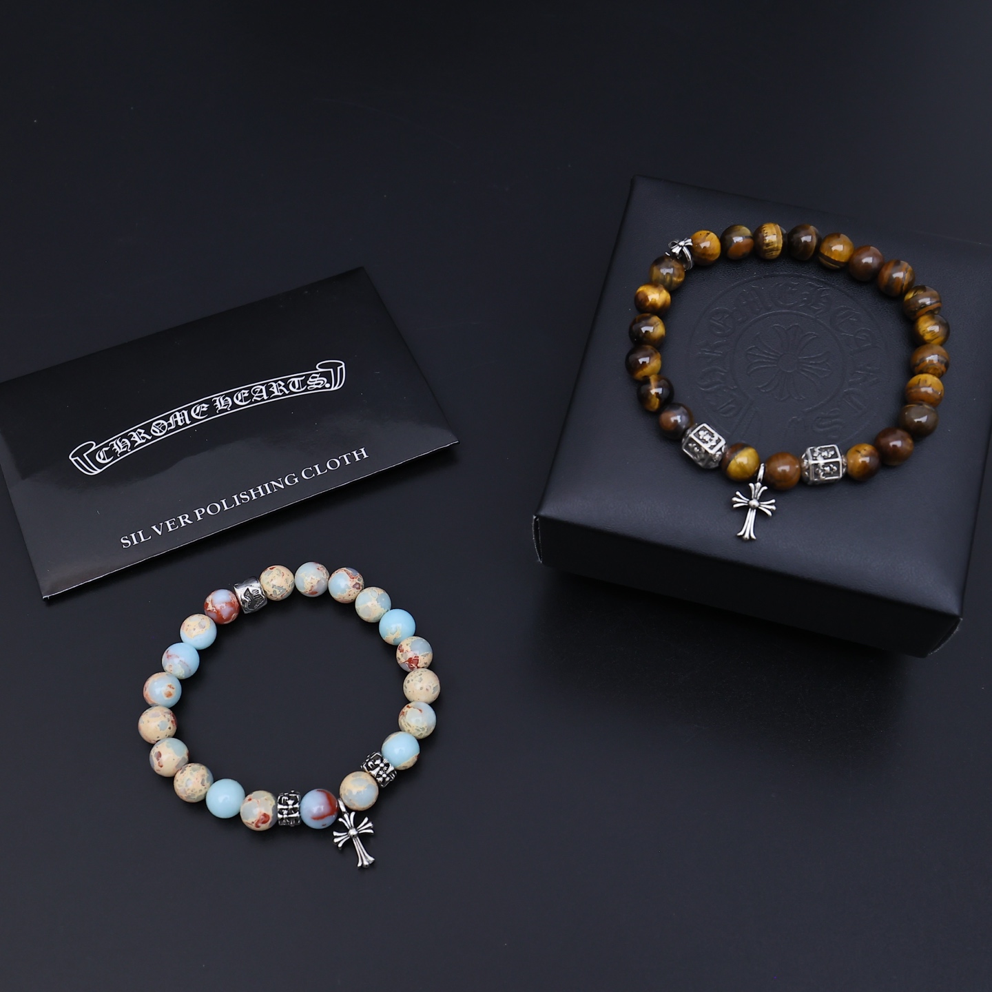 NO:378483,Valentine's Day Chinese Valentine's Day Ceremony is so cool. The latest model of Croxin is not explosive or released. Direct sales from the manufacturer. Original one-to-one reproduction. Croxin retro bracelets, jewelry boutiques, chrome hearts19860909情人节七夕之礼 太帅爆了最新款克罗心 不爆不发 厂家直销 原版一比一复刻 克罗心复古手串,饰品精品,chrome hearts,Jewelry