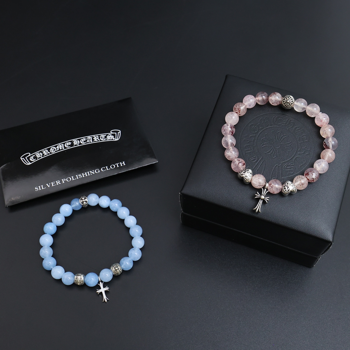 NO:379883,Too handsome and exciting the latest model Croxin, no explosion, factory direct sales, original one-to-one reproduction, Croxin retro bracelet, jewelry boutique, chrome hearts19860909太帅爆了最新款克罗心 不爆不发 厂家直销 原版一比一复刻 克罗心复古手串,饰品精品,chrome hearts,Jewelry