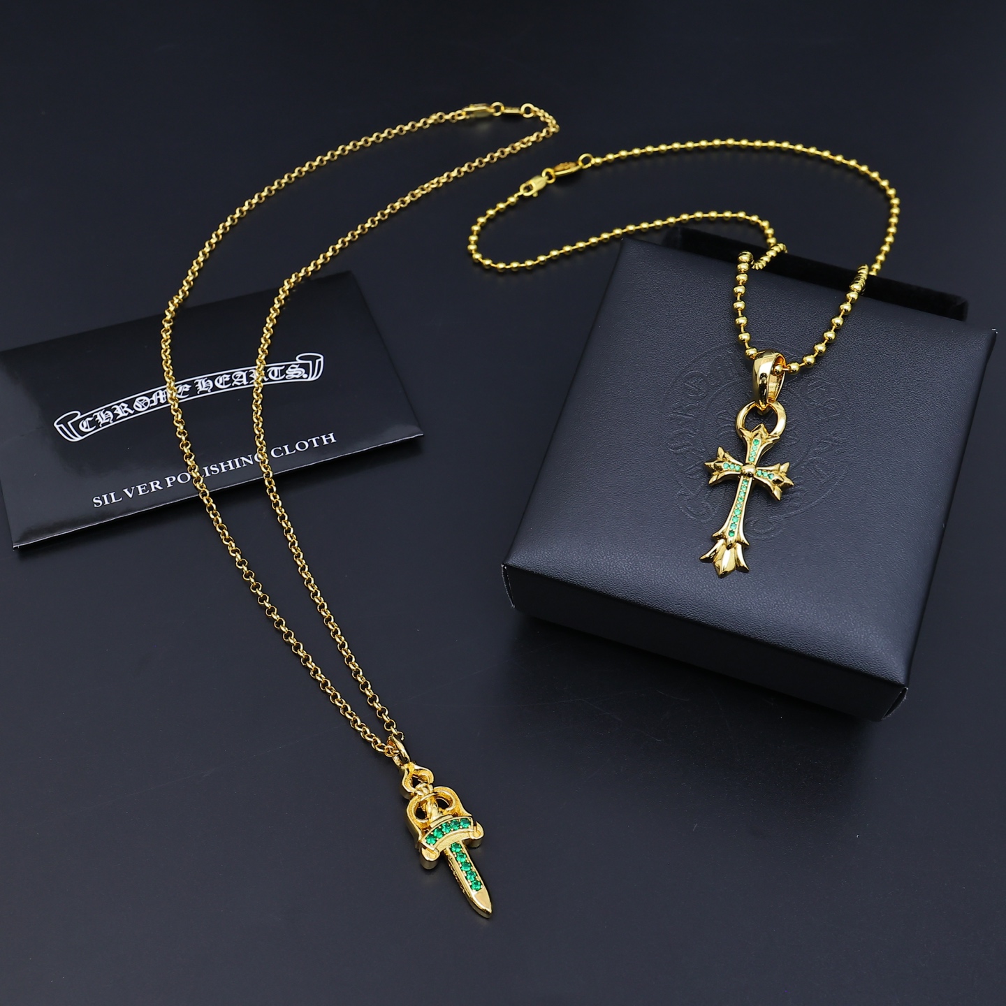 NO:379865,Too handsome and exciting the latest model Croxin, no explosion, factory direct sales, original one-to-one reproduction, Croxin gold necklace, jewelry boutique, chrome hearts, necklace, gold19860909太帅爆了最新款克罗心 不爆不发 厂家直销 原版一比一复刻 克罗心黄金项链,饰品精品,chrome hearts,necklace,gold,Jewelry