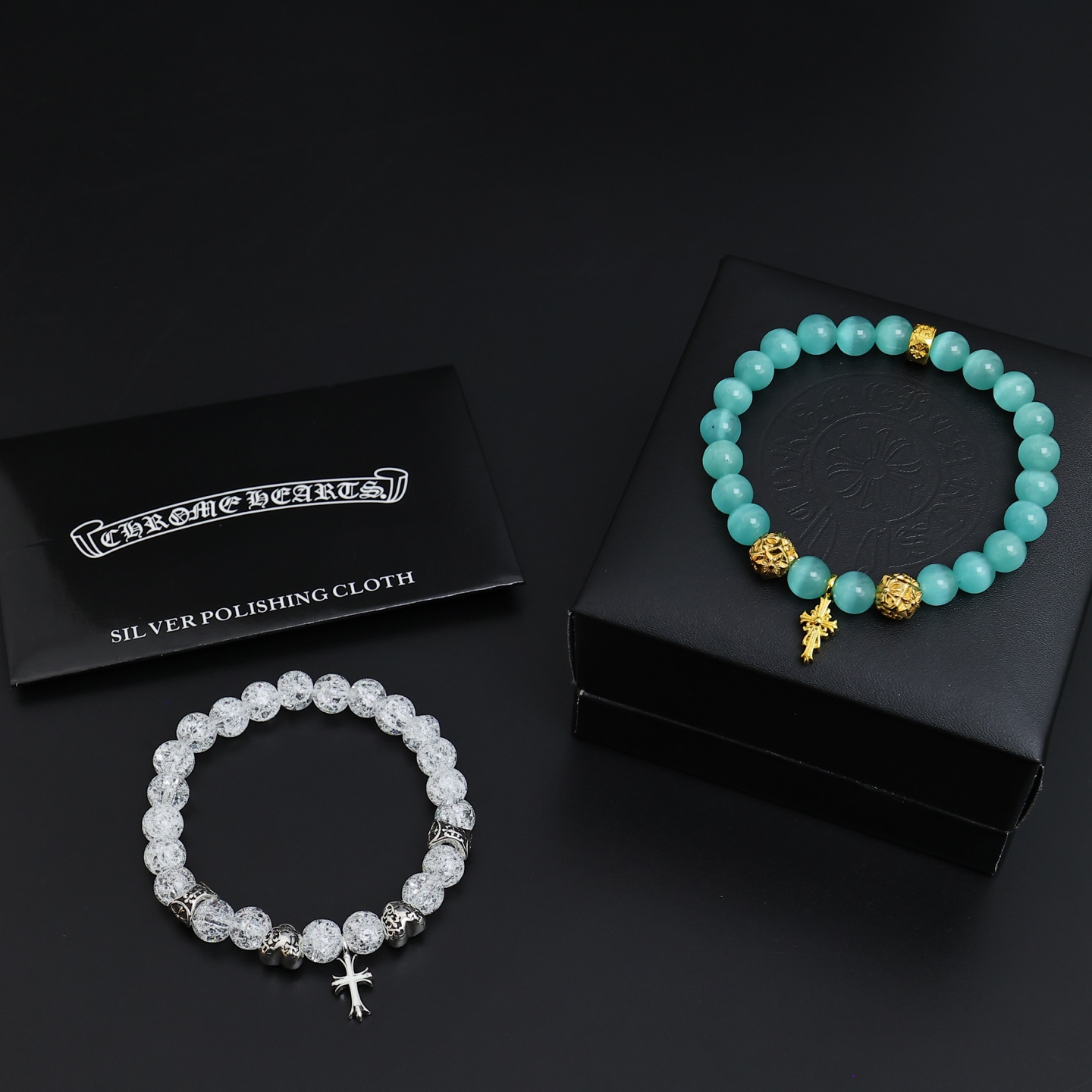 NO:382443,Valentine's Day Chinese Valentine's Day Ceremony is so cool. The latest model of Croxin is not explosive or released. Direct sales from the manufacturer. Original one-to-one reproduction. Croxin retro bracelets, jewelry boutiques, chrome hearts19860909情人节七夕之礼 太帅爆了最新款克罗心 不爆不发 厂家直销 原版一比一复刻 克罗心复古手串,饰品精品,chrome hearts,Jewelry