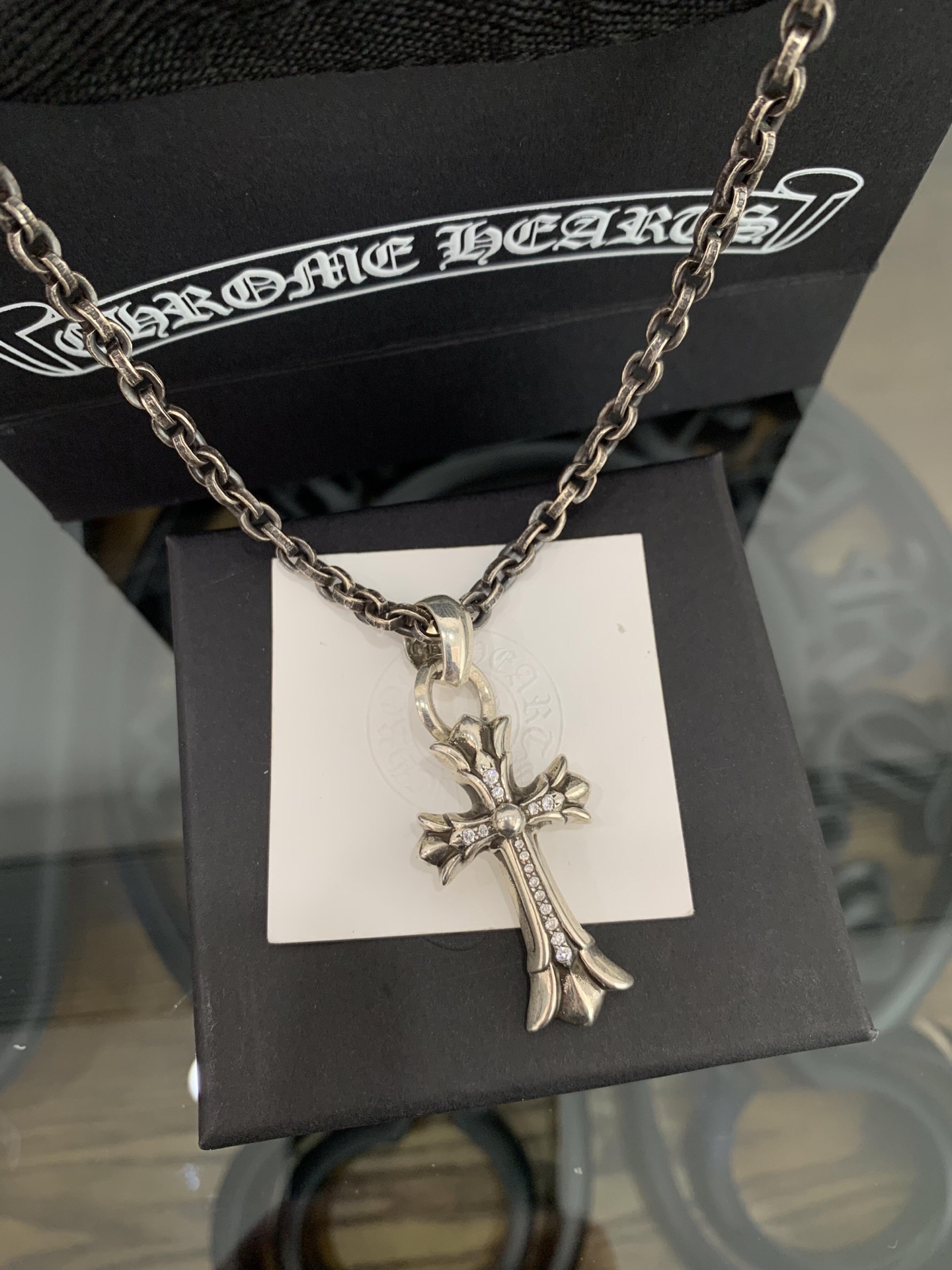 NO:382422,Too handsome and exciting the latest model Croxin, no explosion, factory direct sales, original one-to-one reproduction Croxin, jewelry boutique, chrome hearts19860909太帅爆了最新款克罗心 不爆不发 厂家直销 原版一比一复刻 克罗心,饰品精品,chrome hearts,Jewelry
