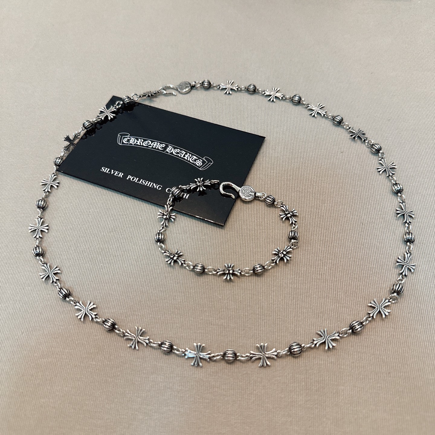 125P necklace 105P bracelet, super cool latest Chrome Hearts, 👍 not popular not send, ⚠️ factory direct, ⚠️ original 1…