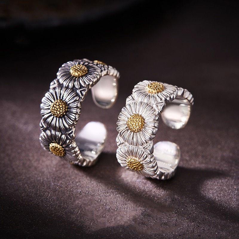 325-YEAR-OLD SILVER DAISIES RING - 图片 3